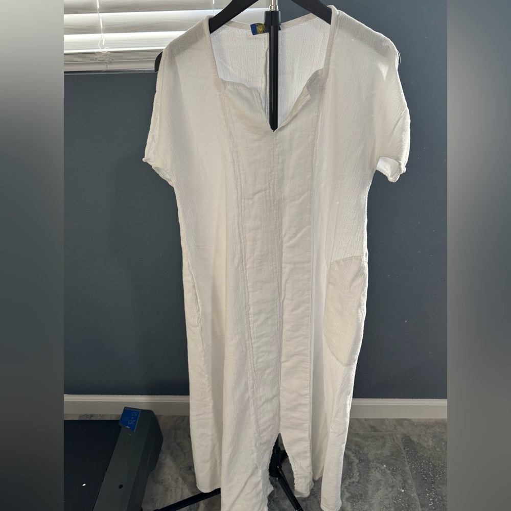 Elegant White Swim Coverup